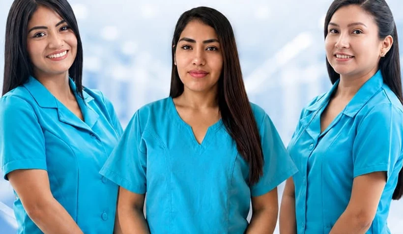 Enfermeras de UroPerú: Lic. Jahaira Marcos, Lic. Patricia Villar y Lic. Ana Lino